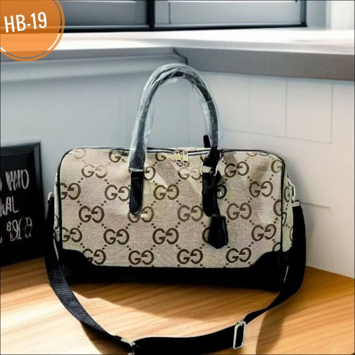 GUCCI HB-19 Luxurious Professional Branded Waterproof Leather Genuine Travel Bag For Unisex