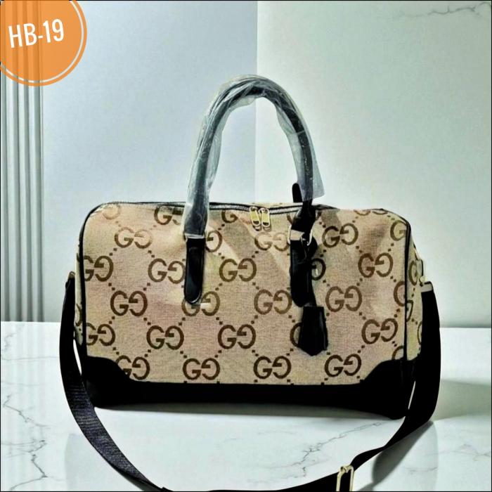 GUCCI HB-19 Luxurious Professional Branded Waterproof Leather Genuine Travel Bag For Unisex