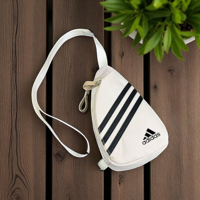 Addidas SB-80 (WH) Luxurious Professional Branded Waterproof Leather Trendy Side Body Bag For Unisex