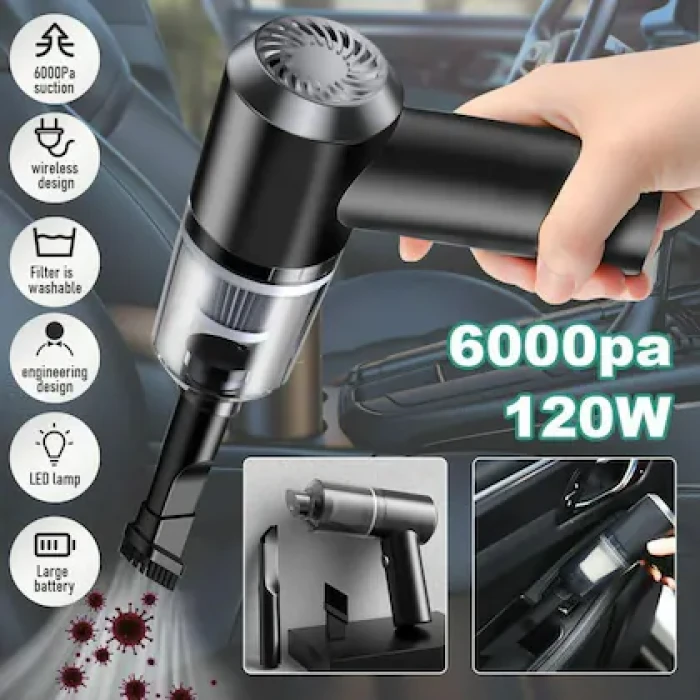 Rechargeable Portable Handheld 3 in 1 High-Power Vacuum Cleaner