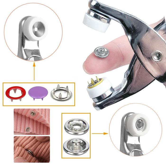 Five-Prong Multifunctional Button Installation Tool For Cloths