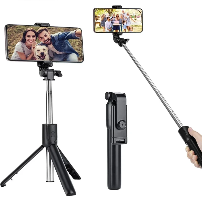 Multifunctional Selfie Stick Plus Tripod With Light And Bluetooth Remote Control