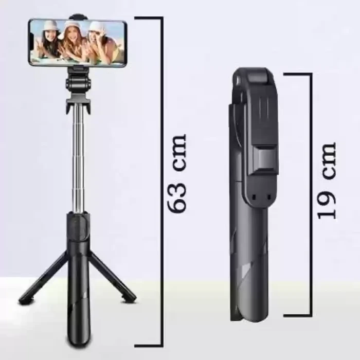 Multifunctional Selfie Stick Plus Tripod With Light And Bluetooth Remote Control