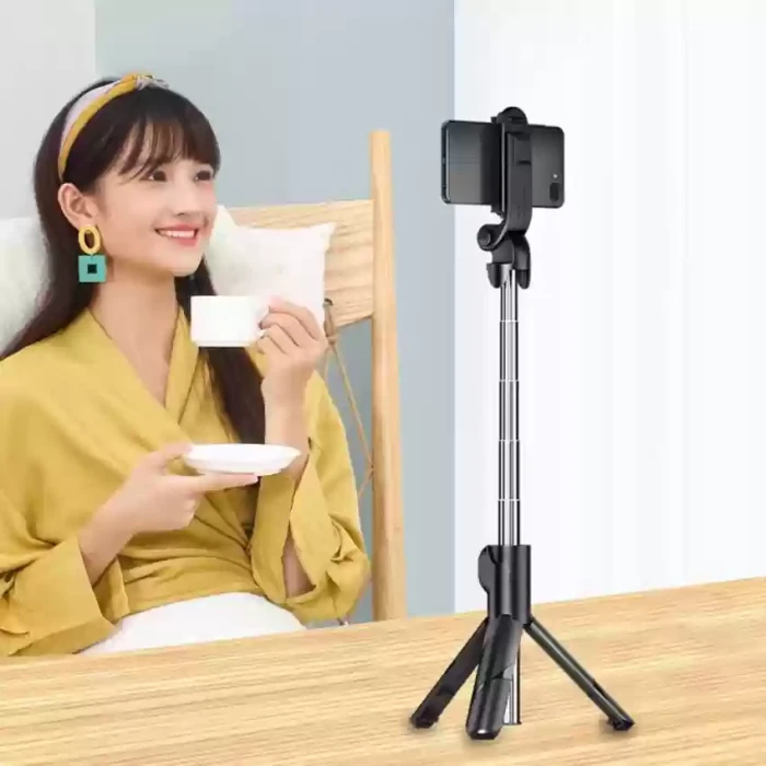 Multifunctional Selfie Stick Plus Tripod With Light And Bluetooth Remote Control